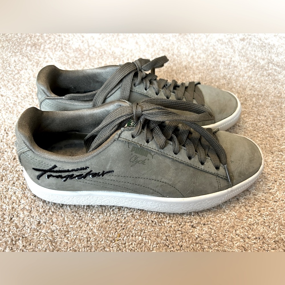 Puma Cycle Trapstar size 7.5 mens shoe olive green